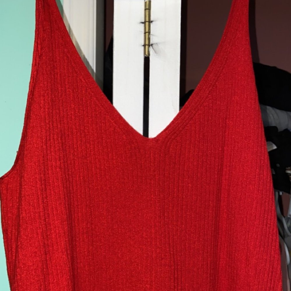 Red tank top